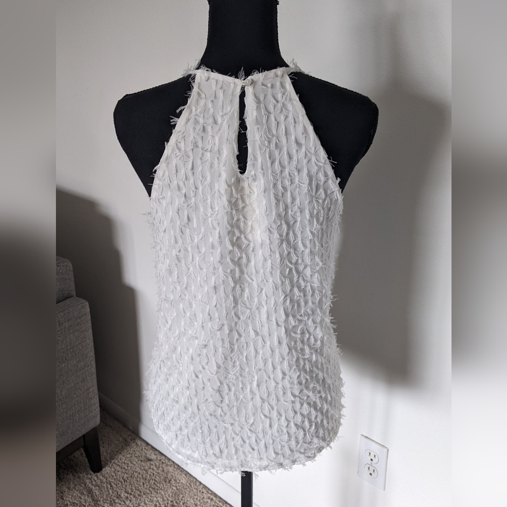 NWT Blu Pepper White Tank Top, size medium - Picture 2 of 3